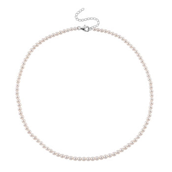 D'Joy AAA Chinesische Akoya-Perle (3-5 mm) Halskette ca. 43 cm + 5 cm Extender, 925 Silber rhodiniert