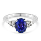 RHAPSODY - AAAA Tansanit und Diamant-Ring, VS E-F, 950 Platin  ca. 2,25 ct image number 0