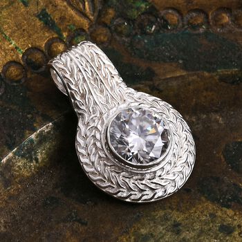 Royal Bali - D Joy Moissanit Anh&auml;nger 925 Silber ca. 3.51 ct