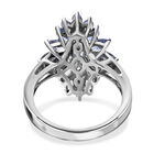 Tansanit Ring 925 Silber platiniert  ca. 2,50 ct image number 5