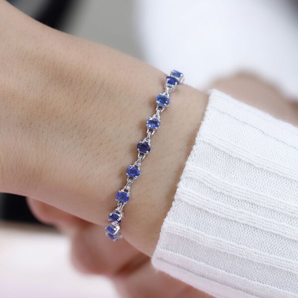 Kyanit Armband ca. 20 cm 925 Silber rhodiniert ca. 5,75 ct. image number 3