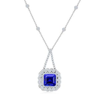 CHAIRMAN VAULT COLLECTION - AAAA Tansanit, Weißer Diamant Anhänger, zertifiziert und geprüft, 950 Platin ca. 43.35 ct CHAIRMAN VAULT COLLECTION - AAAA Tansanit, Weißer Diamant Anhänger, zertifiziert und geprüft, 950 Platin ca. 43.35 ct
