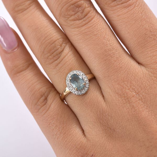 AAA Alexandrit und Diamant Ring in 585 Gold - 1,70 ct. image number 3