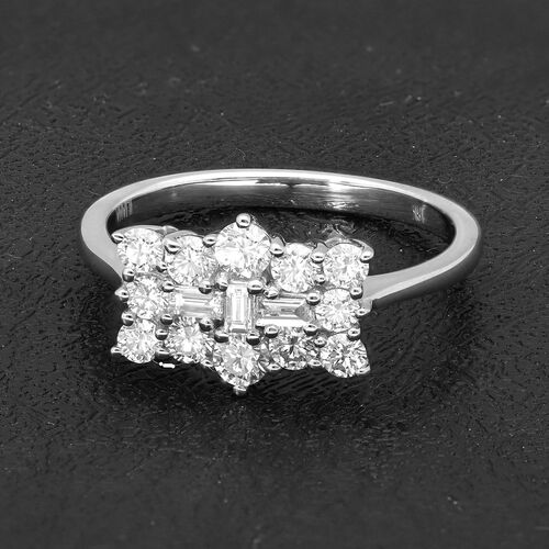 ILIANA Diamant zertifiziert SI G-H Ring 750 Weißgold image number 1