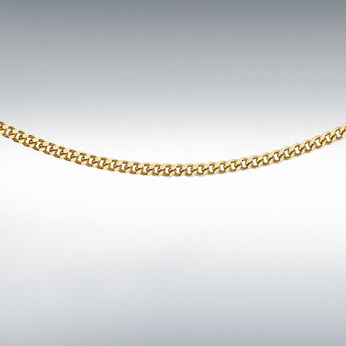 Diamantschliff Panzerkette in 375 Gold image number 0