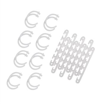 8er Set Wunderh&auml;nger, wei&szlig;