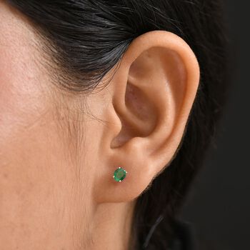 AAA Smaragd Ohrstecker - 0,70 ct.