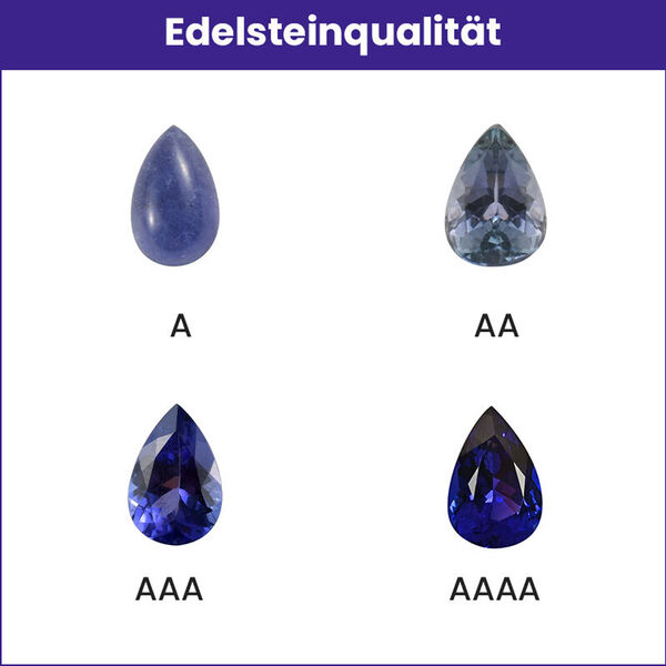 Tansanit Bypass Ring 925 Silber 585 Vergoldet image number 8