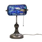 Mosaik-Tischlampe, Größe:26x25x35cm, blau, Glühbirne nicht enthalten image number 5