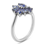 Tansanit Ring 925 Silber platiniert  ca. 0,99 ct image number 4