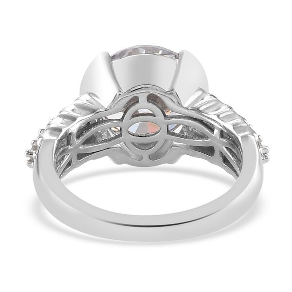 LUSTRO STELLA Hergestellt mit ZIRKONIA Ring 925 Silber Platin-&Uuml;berzug image number 5