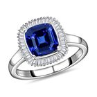 RHAPSODY AAAA Tansanit und Diamant-Ring, VS E-F, 950 Platin  ca. 3,41 ct image number 7