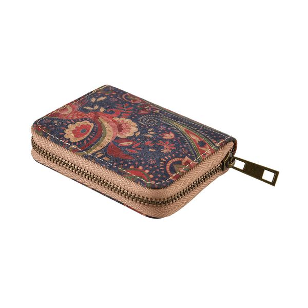 Umweltfreundliche Geldb&ouml;rse aus Naturkork mit RFID Schutz, Paisleymuster image number 3