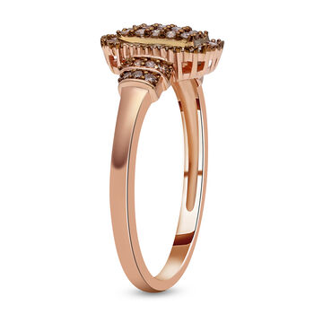 Nat&uuml;rlicher Champagner Diamant-Ring - 0,50 ct.