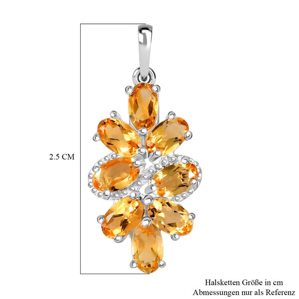 Citrin Anh&auml;nger 925 Silber ca. 1,83 ct image number 6