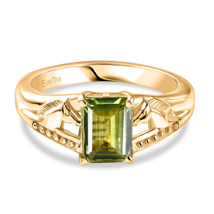 EVER TRUE Peridot Ring Nickelfreies Messing (Gr&ouml;&szlig;e 20.00) ca. 1,32 ct