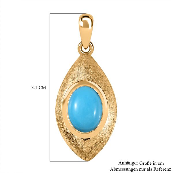 AA Sleeping Beauty T&uuml;rkis Anh&auml;nger- 1,49 ct. image number 6