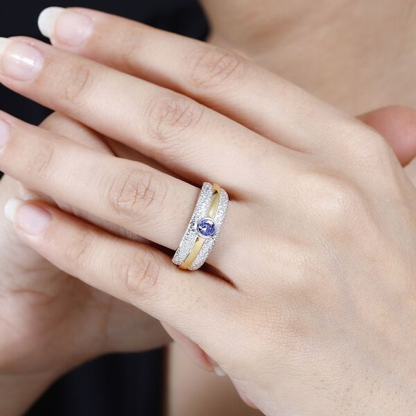 Zweifarbiger Tansanit-Ring - 0,27 ct. image number 3