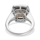 Rauchquarz-Ring, 925 Silber Bicolor (Größe 16.00) ca. 6,16 ct image number 5