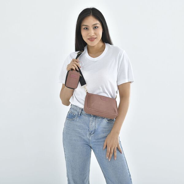 Passage - Crossbody Tasche aus Kunstleder, Braun image number 2