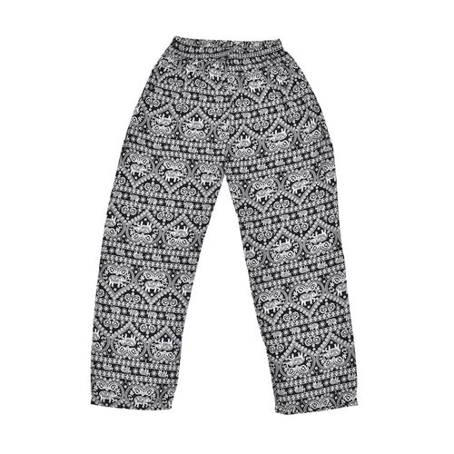 Gewebte Viskosehose, Länge 103/ Hüfte 66/ Taille 56cm, schwarz image number 0