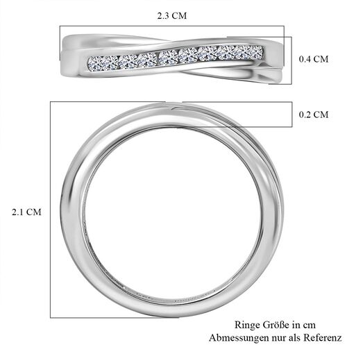 LUXURIANT DIAMOND- SI-GH Labor Diamant Ring, 925 Silber rhodiniert - 0,25 ct. image number 7