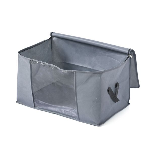 Aufbewahrungsboxen Set aus 3, Sichtfenster, 60 x 30 x 45 cm, Dunkelgrau image number 6