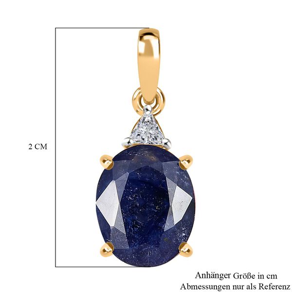 D'Joy Masoala Saphir und Moissanit Anh&auml;nger - 4 ct. image number 6