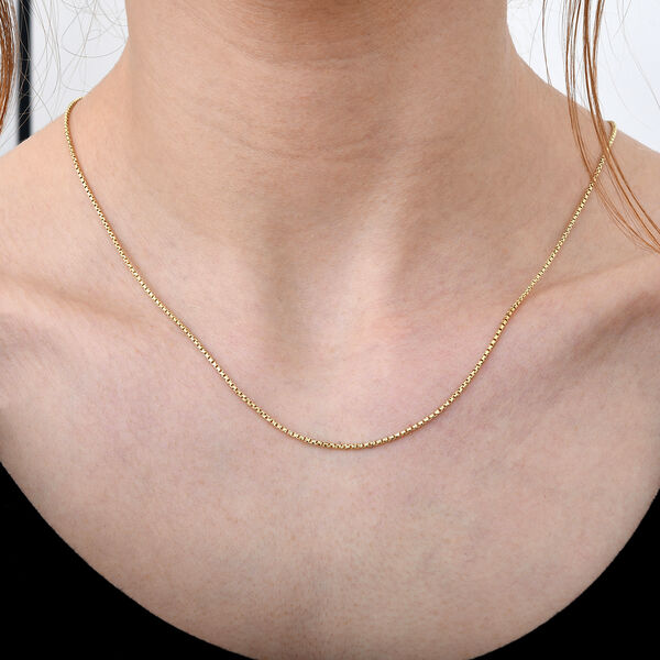 Silk italienische Venezianerkette in vergoldetem Silber image number 2