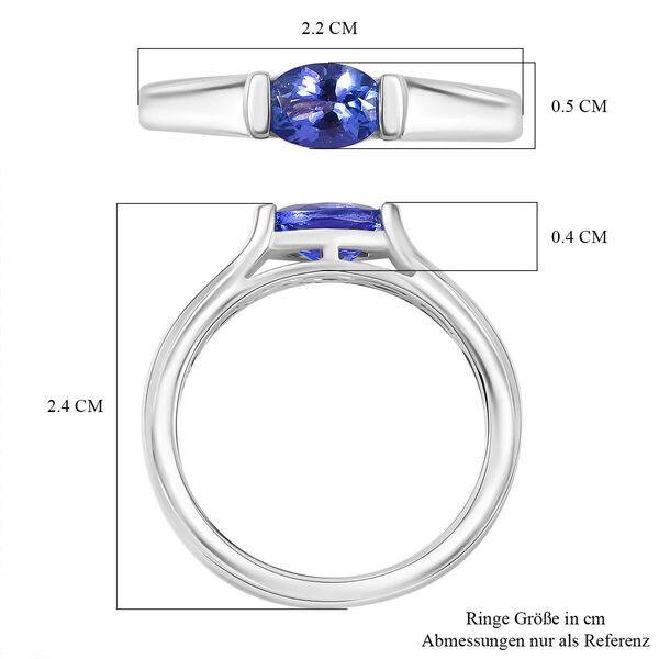 AA Tansanit Ring 925 Silber rhodiniert (Gr&ouml;&szlig;e 20.00) ca. 0,65 ct image number 6
