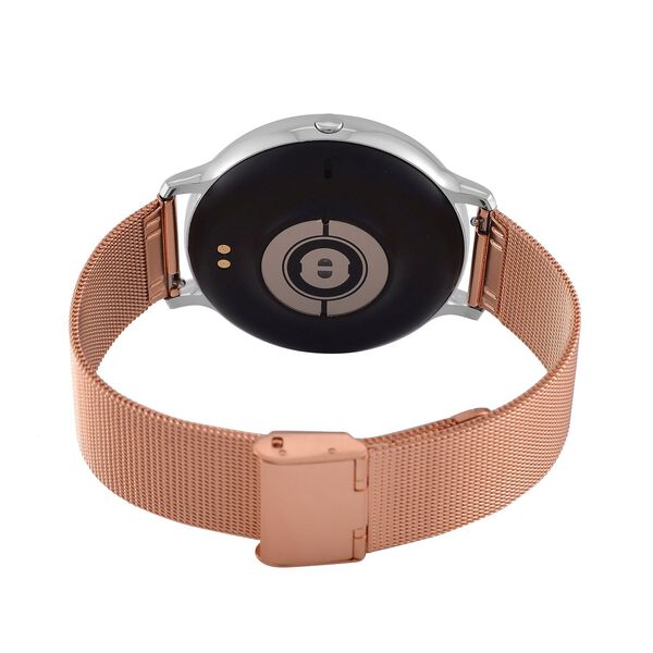 Eleganz Mesh HiWatch Plus, Silber und Gold, Smartwatch mit Dual-Modus Bluetooth, 1,28 IPS Display und Wassergeschütztes Design image number 9