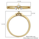 Diamant-Ring, 925 Silber vergoldet image number 5
