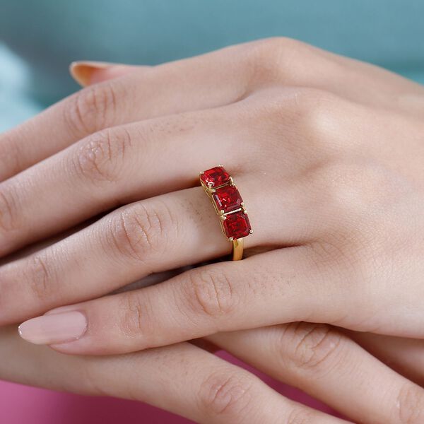 J Francis gefertigt mit SWAROVSKI- Scarlet Swarovski Kristall Ring image number 3