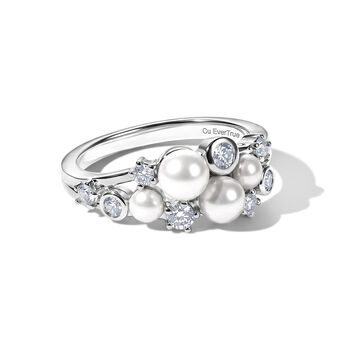 EVER TRUE S&uuml;&szlig;wasser Perle (5 mm) Ring 950 Kupfer (Gr&ouml;&szlig;e 17.00)
