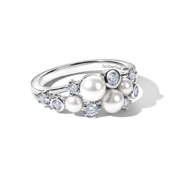 EVER TRUE S&uuml;&szlig;wasser Perle (5 mm) Ring 950 Kupfer (Gr&ouml;&szlig;e 17.00)