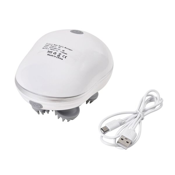 Kopfmassageger&auml;t mit 4 Massagek&ouml;pfen in wei&szlig;