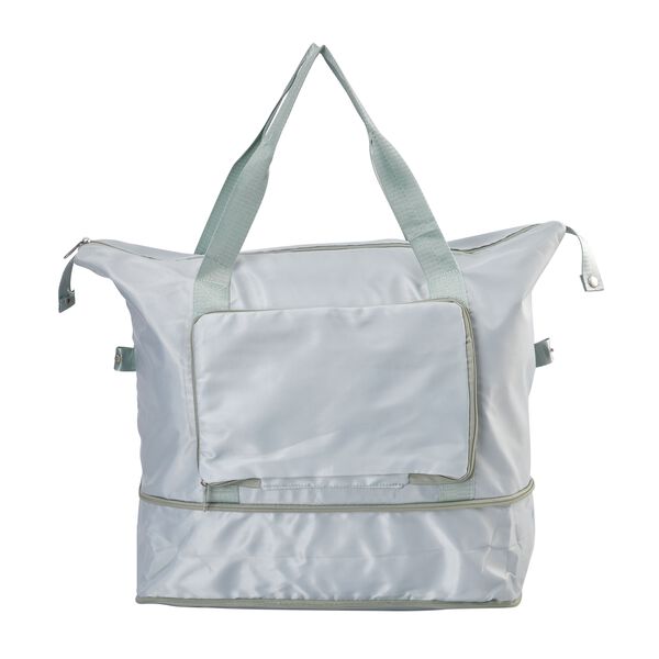 Nylon Faltbare Reisetasche Gr&ouml;&szlig;e: 40*28*23cm, 2 Steckf&auml;cher, mintgr&uuml;n image number 0