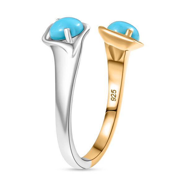 AA Sleeping Beauty Türkis zweifarbiger Ring - 1 ct. image number 5