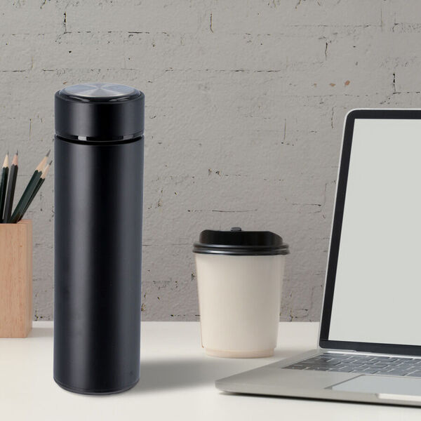Thermobecher mit digitaler Temperaturanzeige aus Edelstahl 500ml, Schwarz image number 5