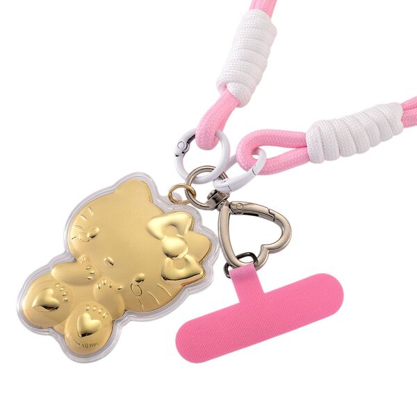 999 Gold Kitty Cat Schlusselanh&auml;nger 10mg image number 3