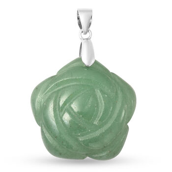 Gr&uuml;ner Aventurin-Anh&auml;nger, 925 Silber ca. 24,50 ct