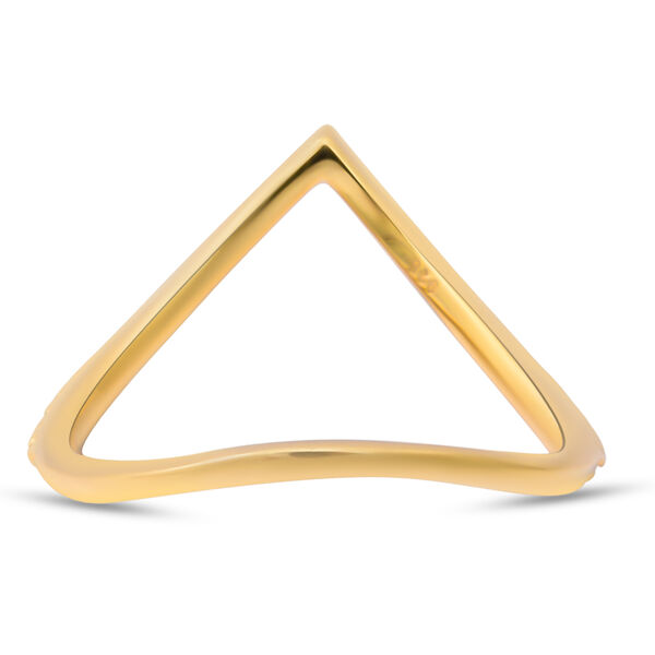 LUSTRO STELLA - weißer Zirkonia-Ring, 925 Silber vergoldet  ca. 0,29 ct image number 4