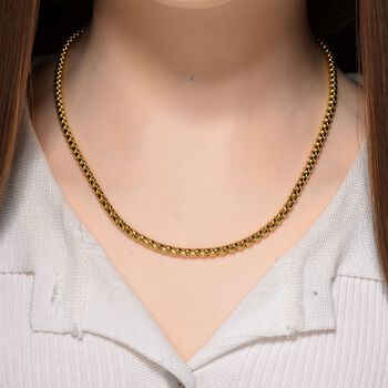 Boxkette, Nickelfreies Messing, ca. 50 cm