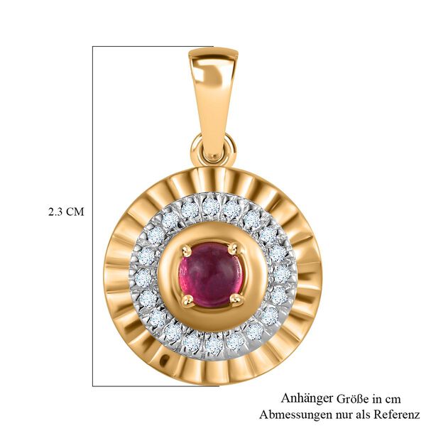 AA Afrikanischer Rubin Anh&auml;nger, ca. 0.62 ct image number 6