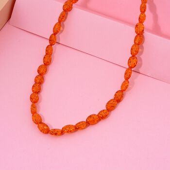 Synthetische Bernstein Halskette, 45 cm - 1 ct.