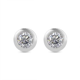 LUXURIANT DIAMOND- SI Labor Diamant Ohrringe, 925 Silber rhodiniert - 0,25 ct.