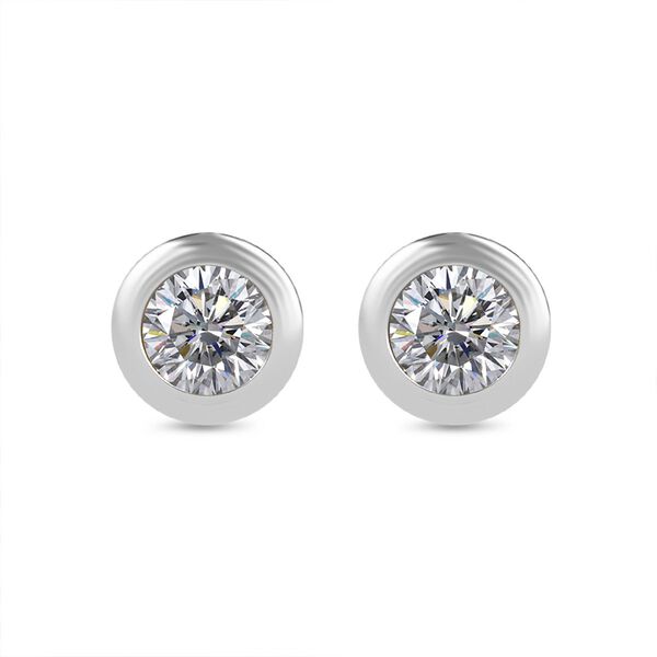 LUXURIANT SI Labor Diamant Ohrringe, 925 Silber rhodiniert - 0,25 ct.