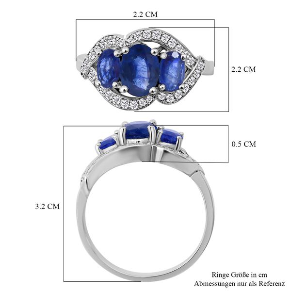 AA Masoala Saphir und Zirkon-Ring - 3,12 ct. image number 4