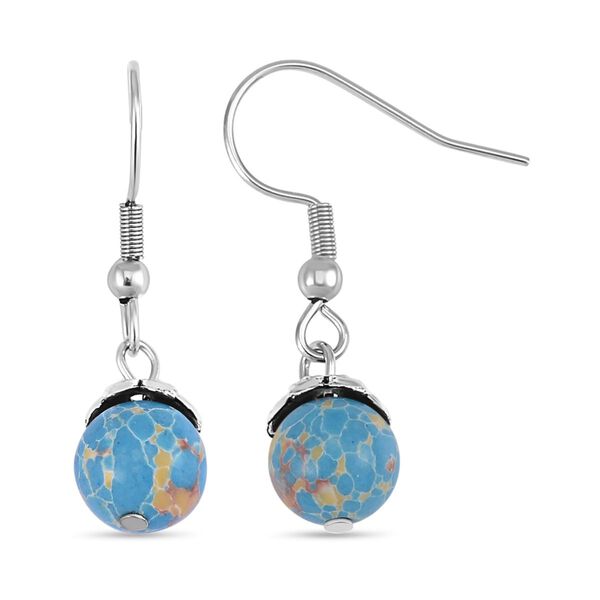 2er Set - Imperial Jaspis Halskette und Ohrringe, Antik-silber, ca. 252.50 ct image number 7