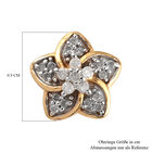 Diamant Ohrringe 925 Silber vergoldet ca. 0,15 ct image number 4